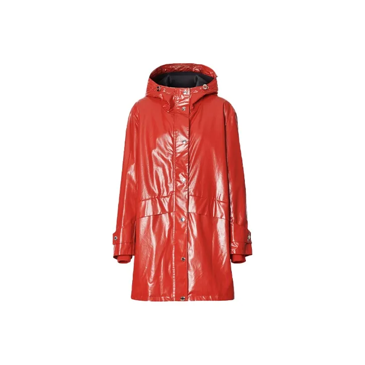 Burberry Ярко-красные Женские Парки