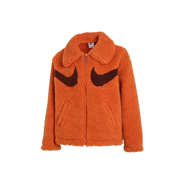 Nike Velvet Jackets Women's Orange Red
