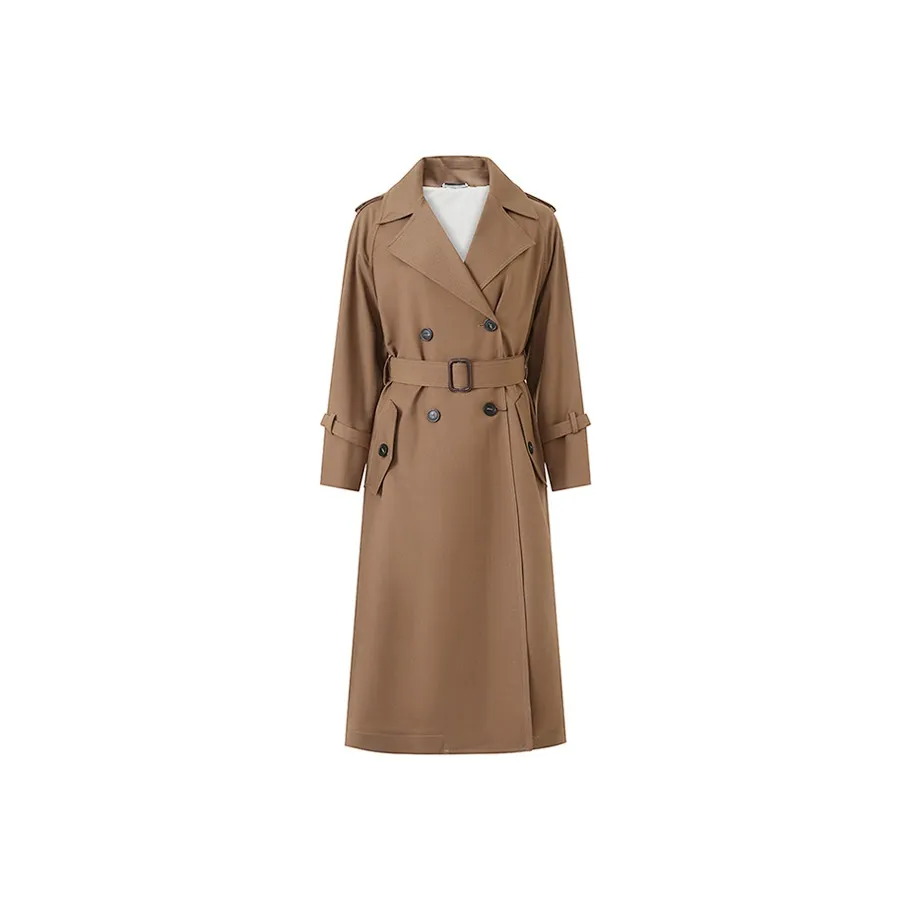 WEEKEND MaxMara Coat Women's Olive Brown