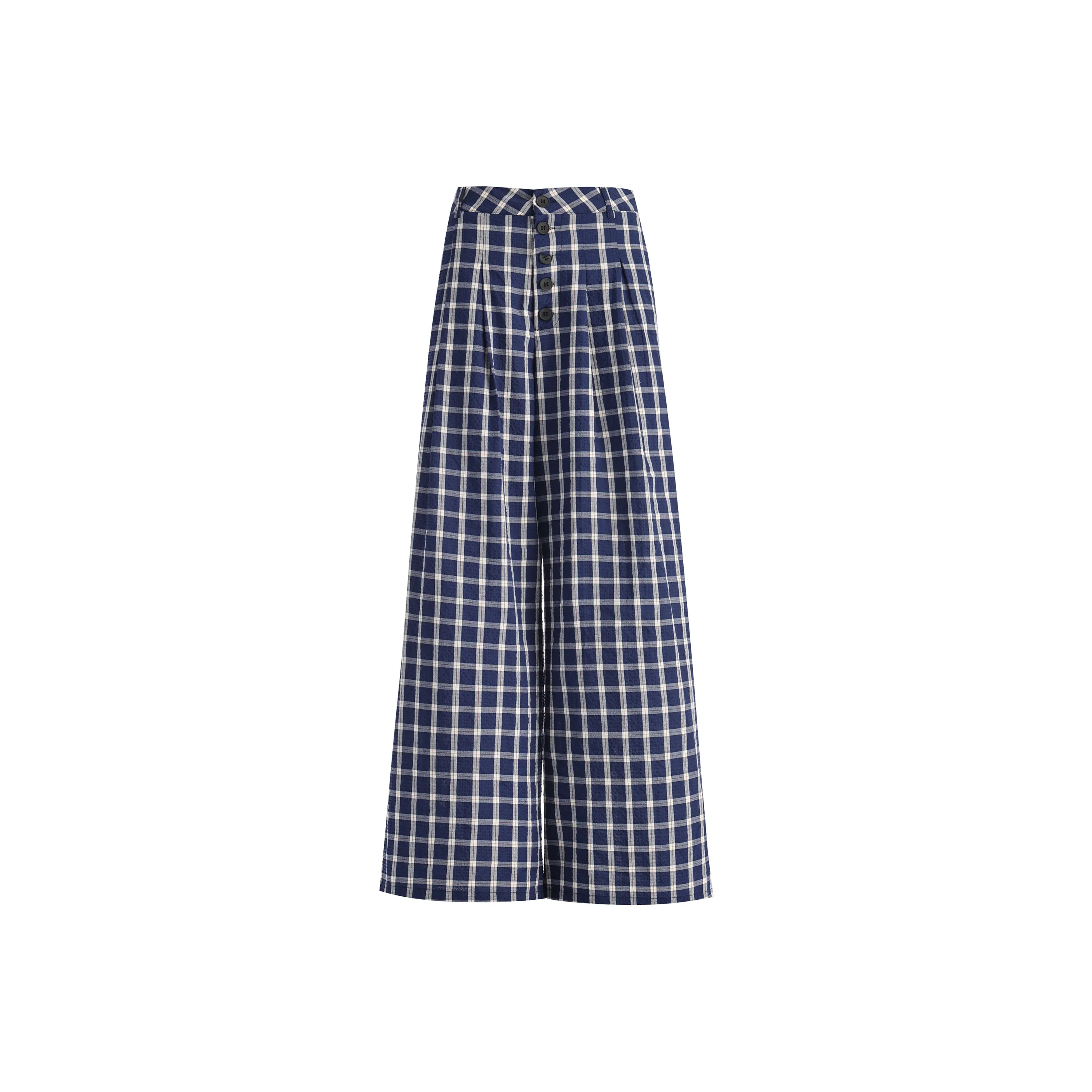 Wen Shan Casual Pants Women's Bubble Grid