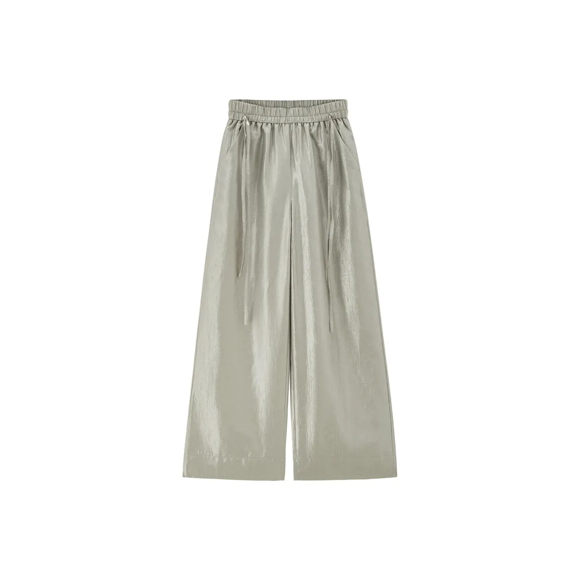 Giordano 10 Жидкое серебро Женские Повседневные брюки