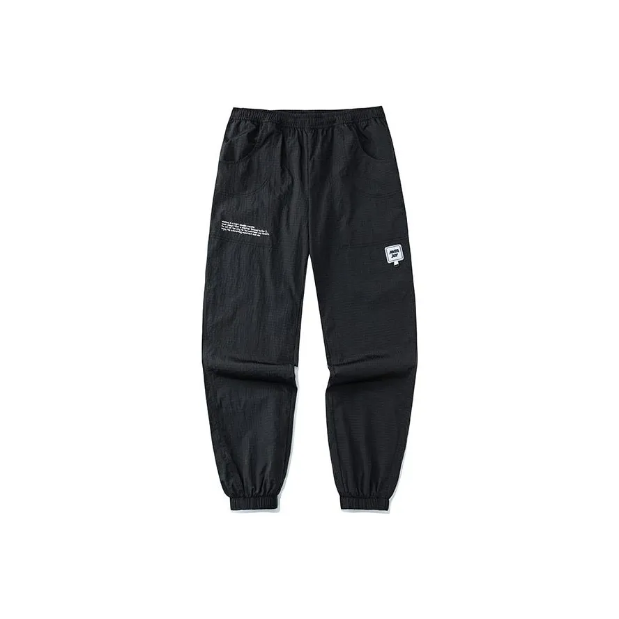 Anta Life Collection Черные Женские Вязаные Спортивные Штаны