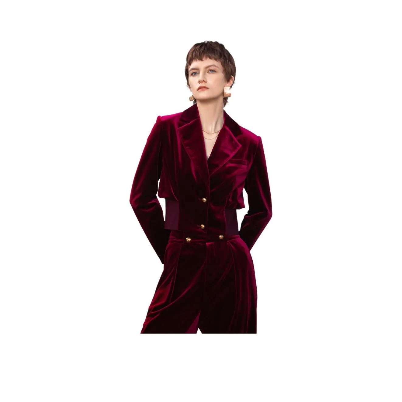 Anmani Бизнес-костюм женский бордово-красный