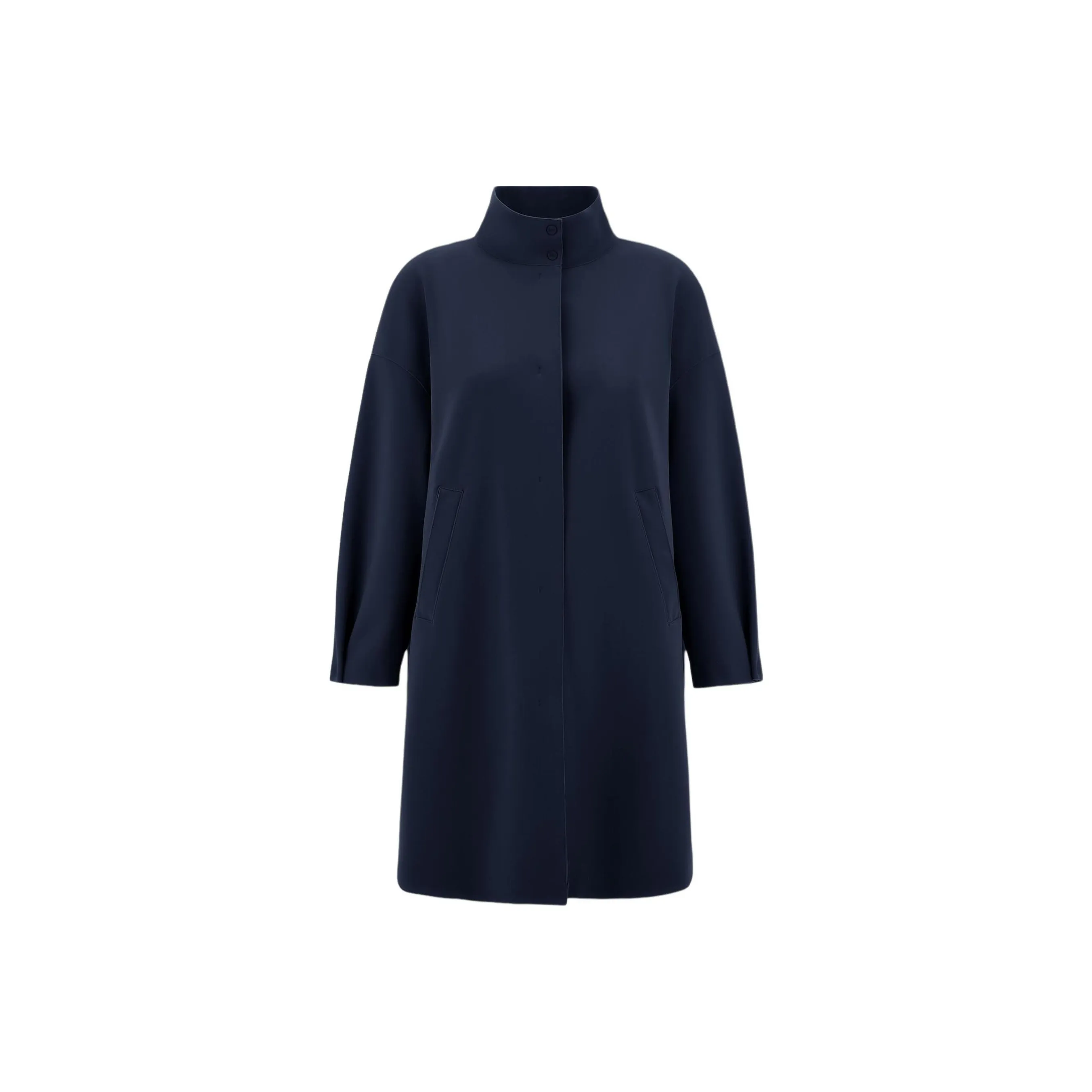 HERNO High Neck Long Sleeved Coat