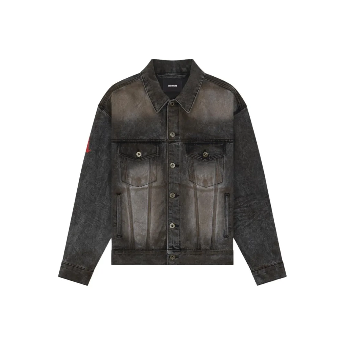 WE11DONE FW24 Denim Jacket Women's Black