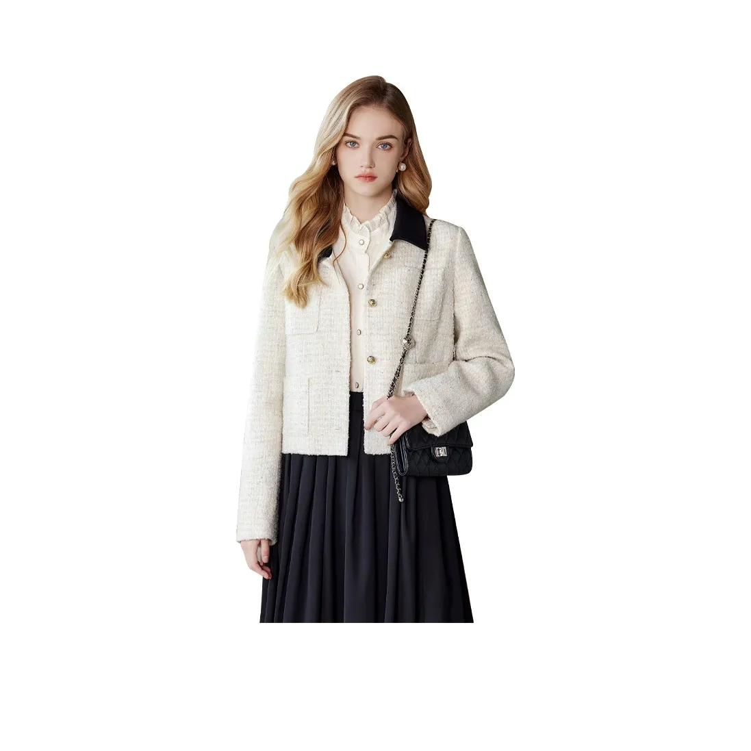 TOUCH Cropped Coat Women's Beige