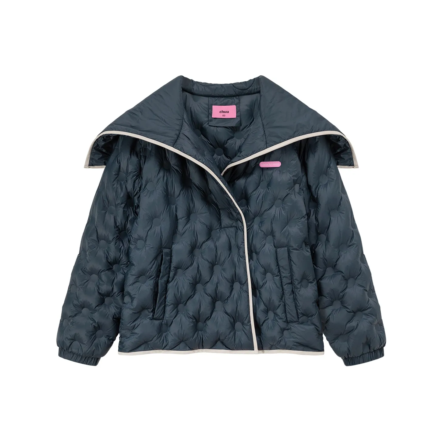 CHUU Темно-синий синий женский пуховик