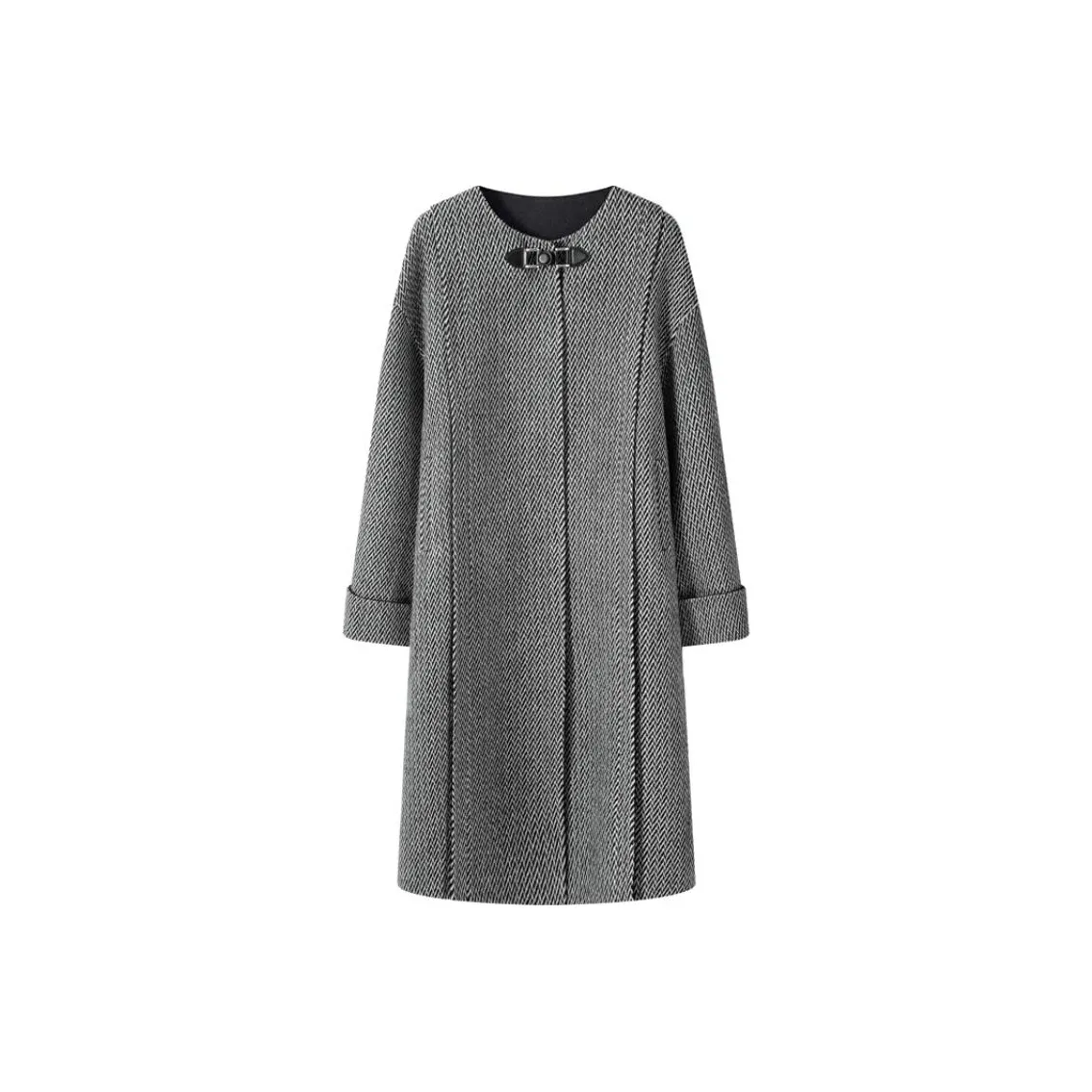 MOSIIMORII Coat Women's Layered Shadow Gray