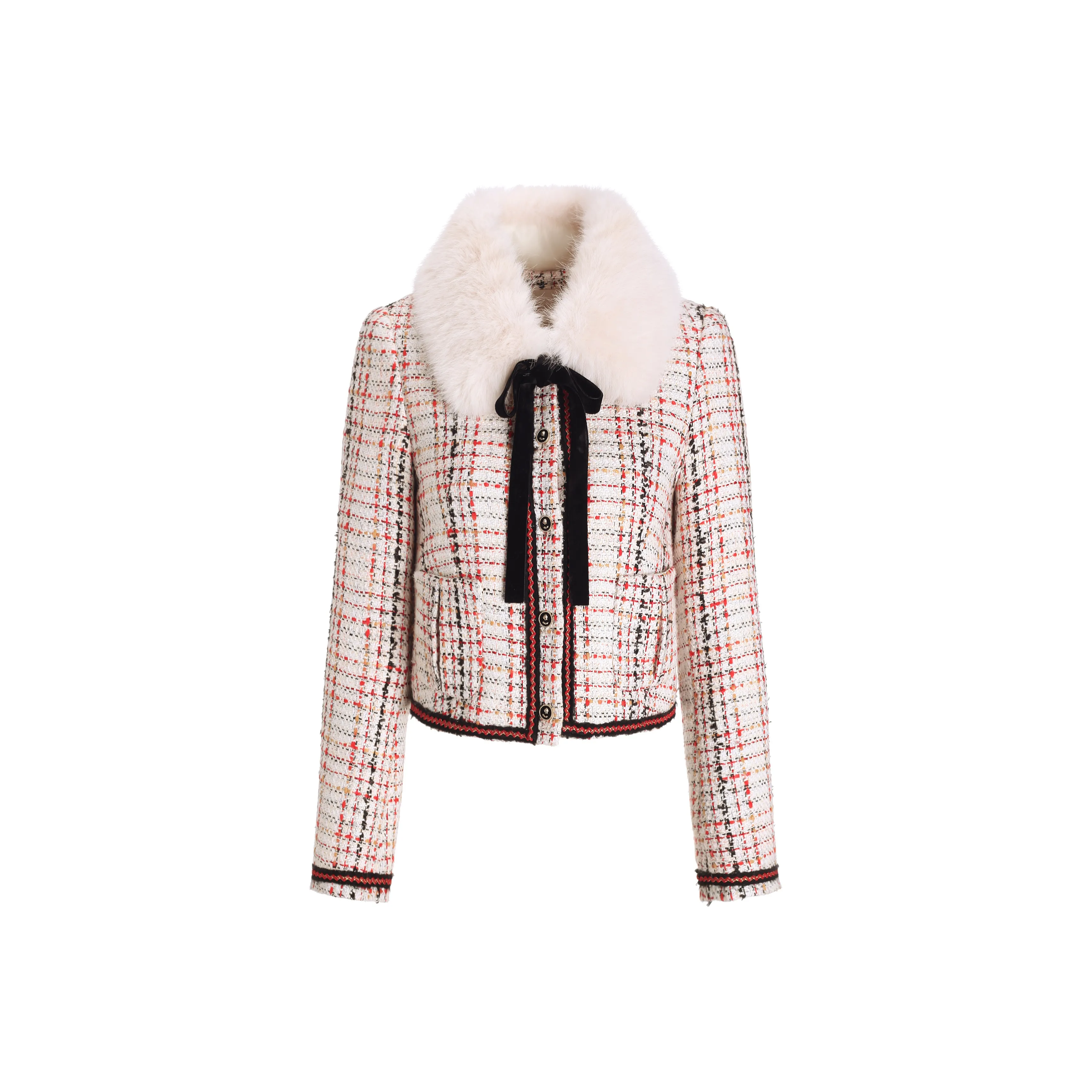 CHIWAWAMEME Cropped Jacket Women's Pink