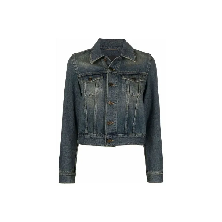 SAINT LAURENT Faded Denim Jacket