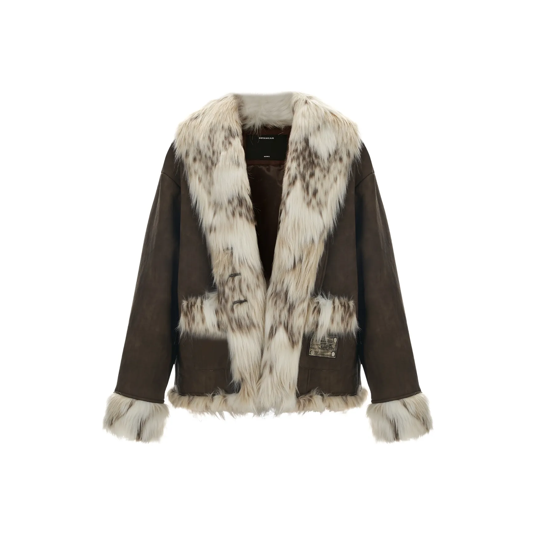 NAWS Cropped Jacket Women's Vintage Brown NAWS Укороченная куртка женская винтажный коричневый