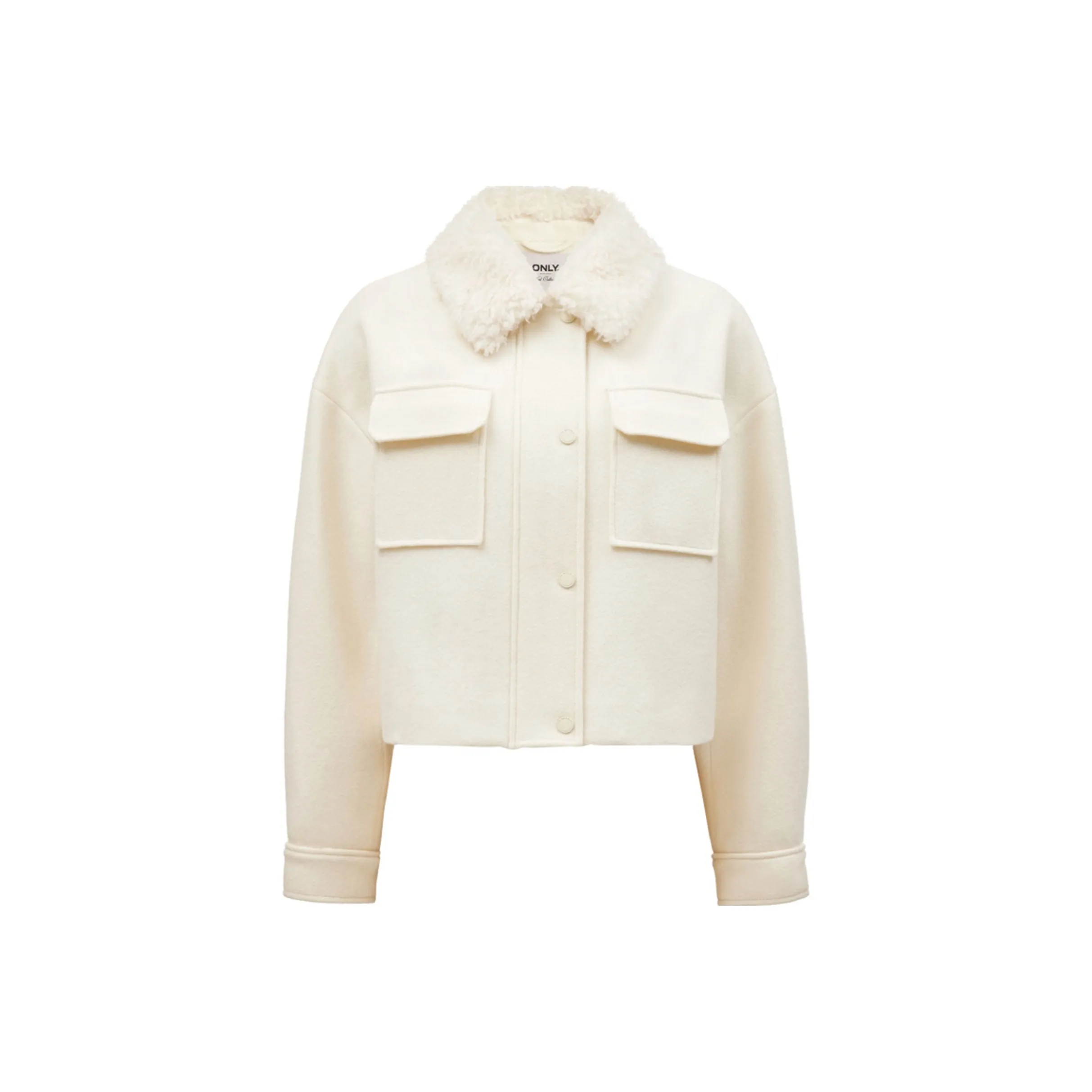 ONLY A43 Кремовый Белый Женский Пальто