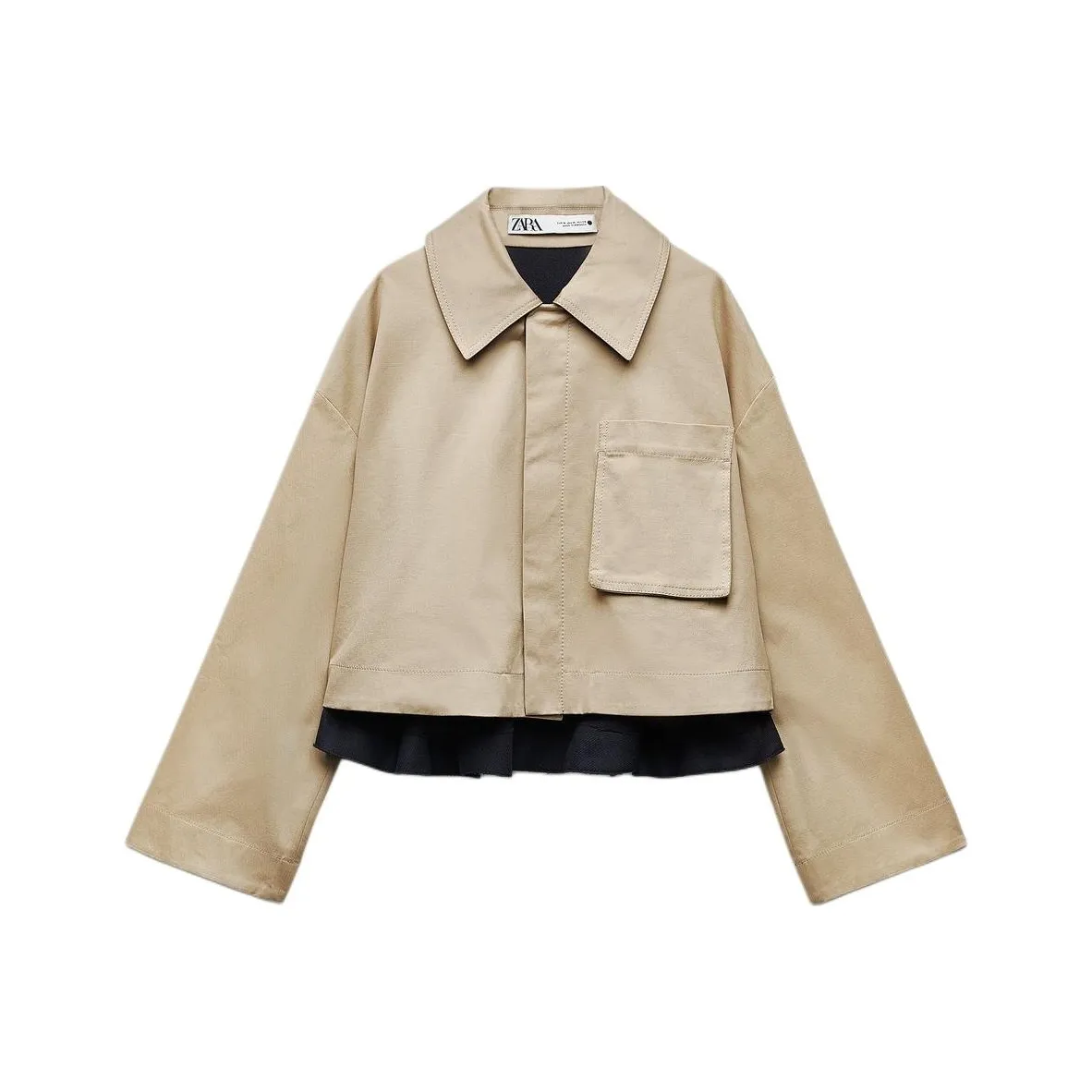 ZARA Trench Coat Women's Light Whiskey Color