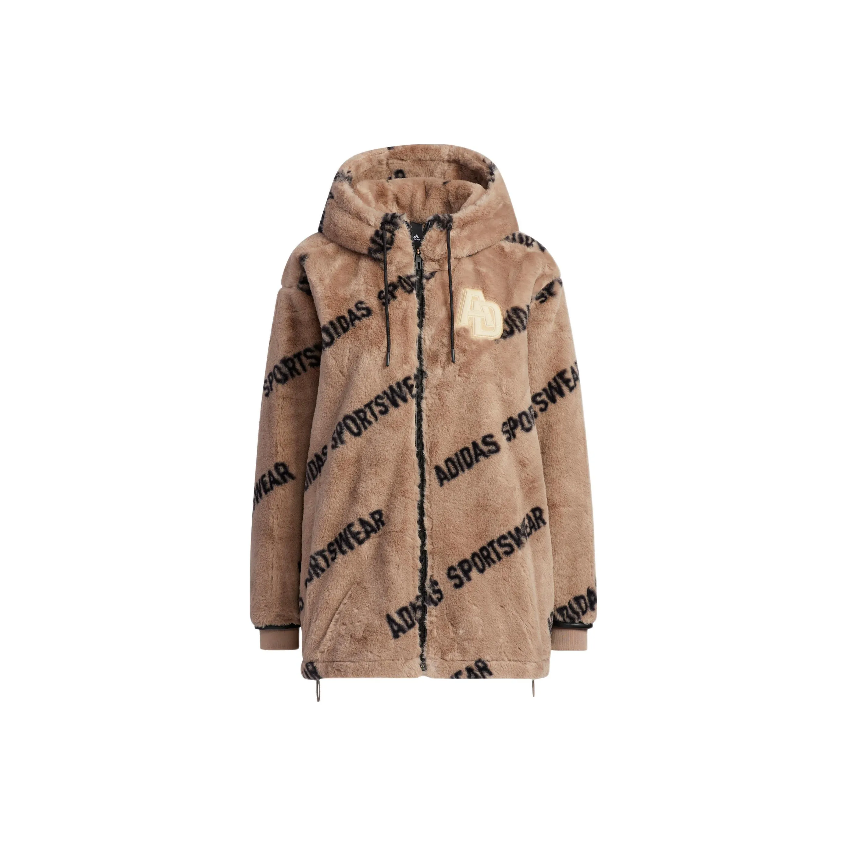 Adidas Розово-коричневые Женские Бархатные Куртки