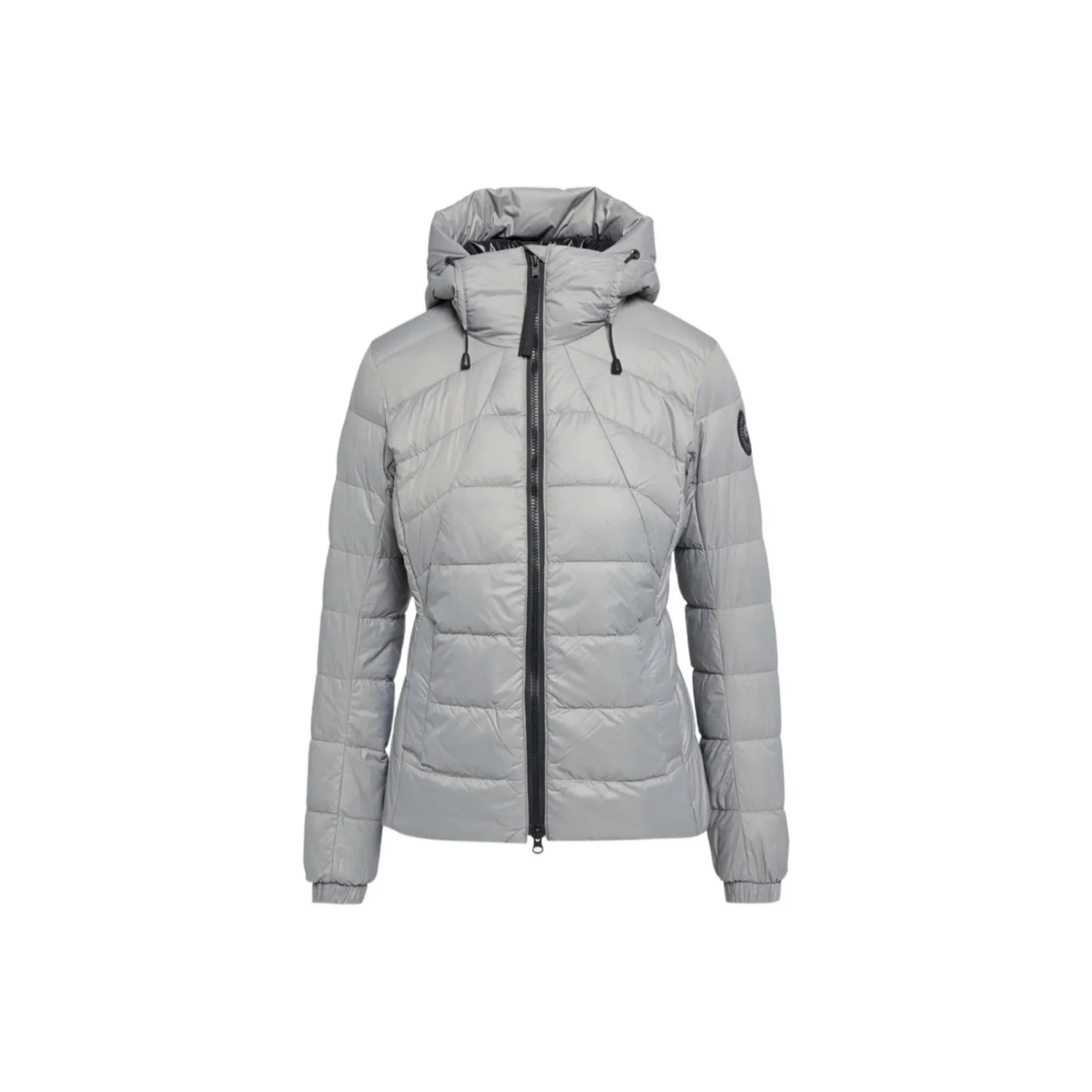 Canada Goose Abbott Collection Black Logo Down Jacket Women's Willow Gray
