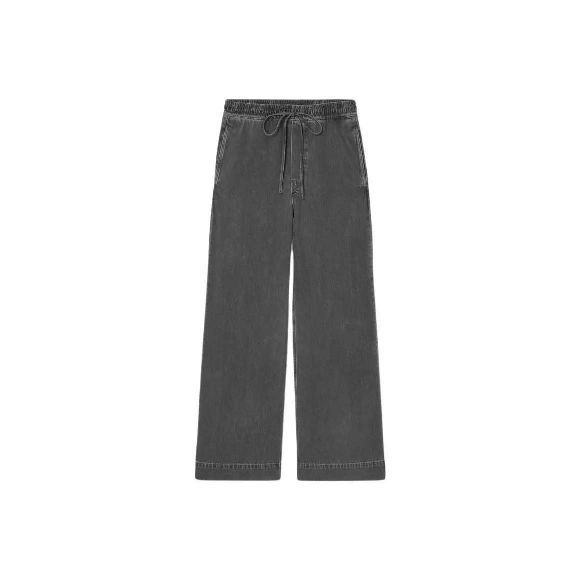 COS Casual pants hemline Women's Washed Black