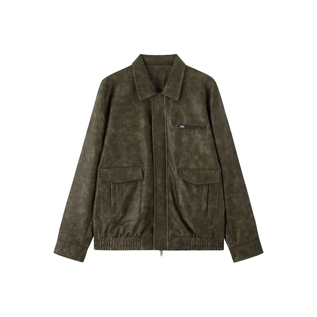 ZHOUMIAO Leather Jackets Women's