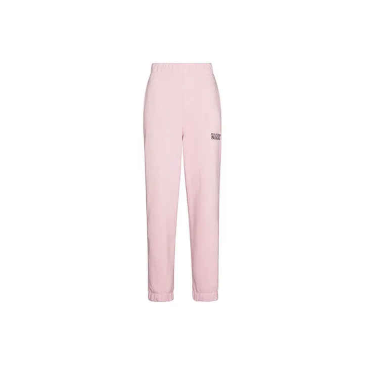 GANNI Вязаные спортивные брюки женские розовые