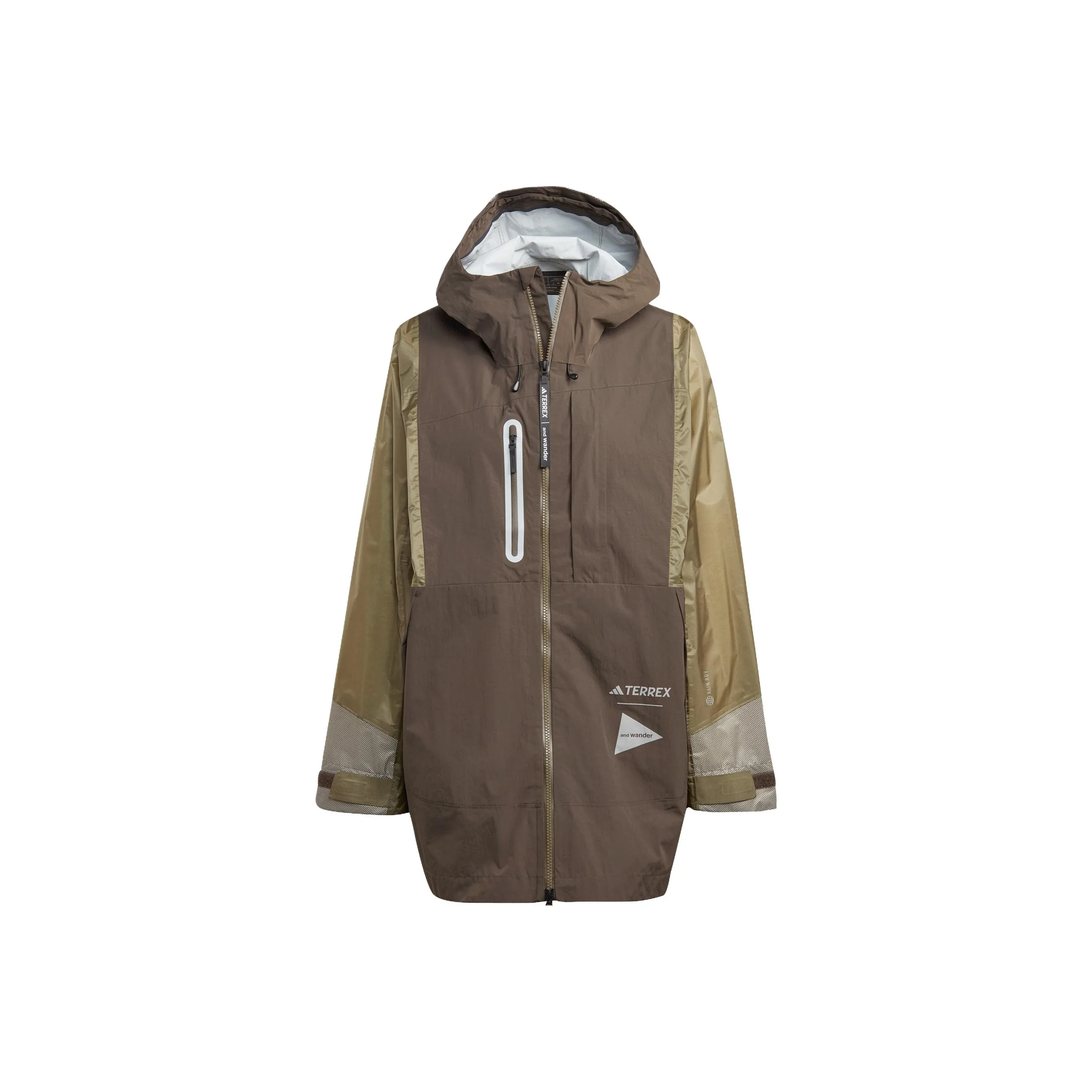 And Wander X Adidas TERREX X And Wander Windbreaker Jackets Women's Dark Olive Green