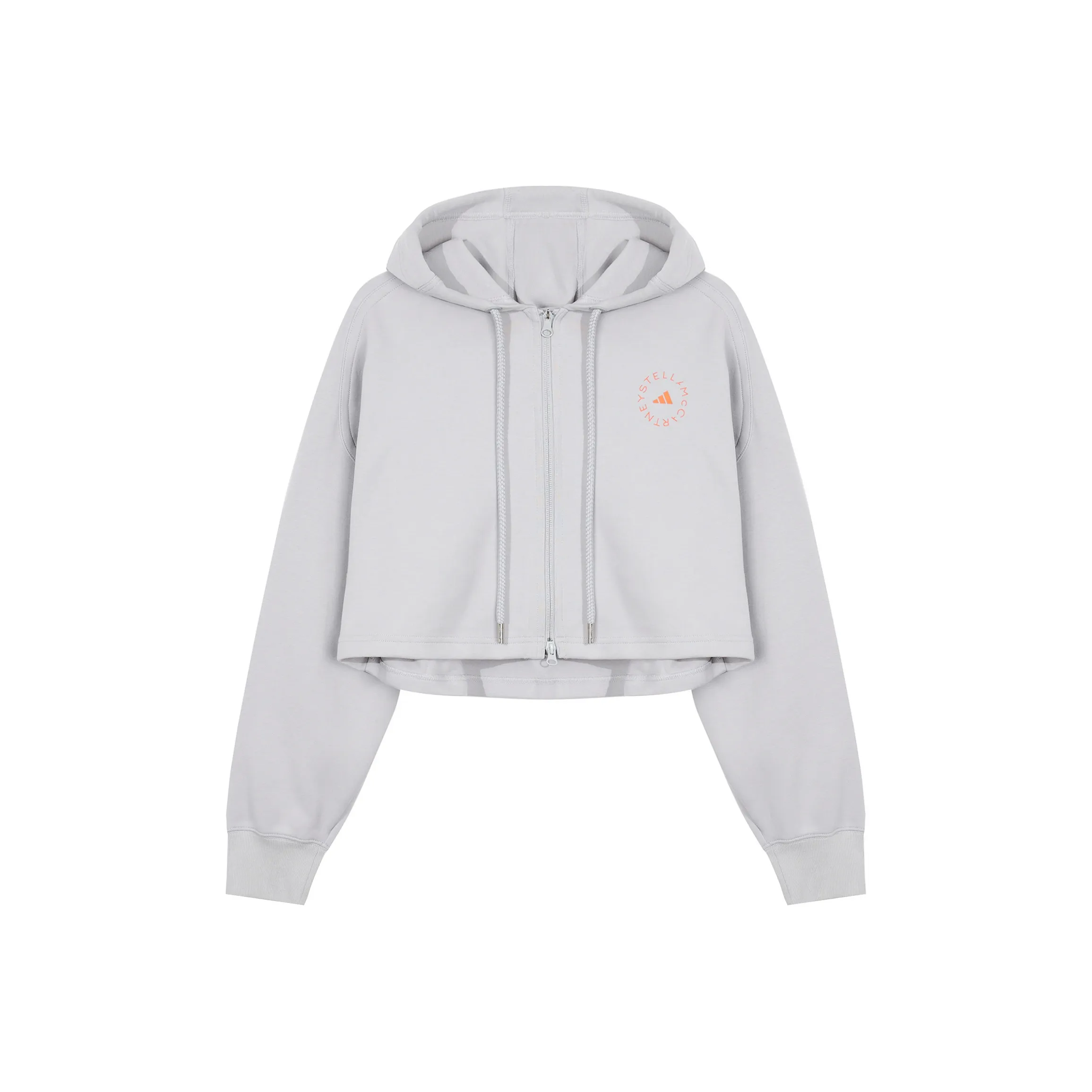 Adidas x Stella McCartney Co titled Series Cropped Jacket Women's Gray Adidas x Stella McCartney Co titled Series Укороченная куртка Женская Серый