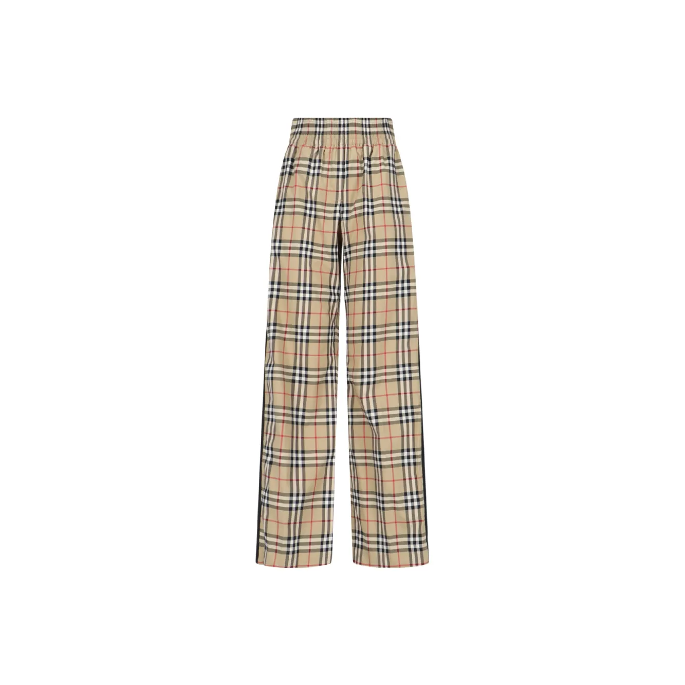 Burberry Women's Vintage Chech Motif Cotton Pants Beige