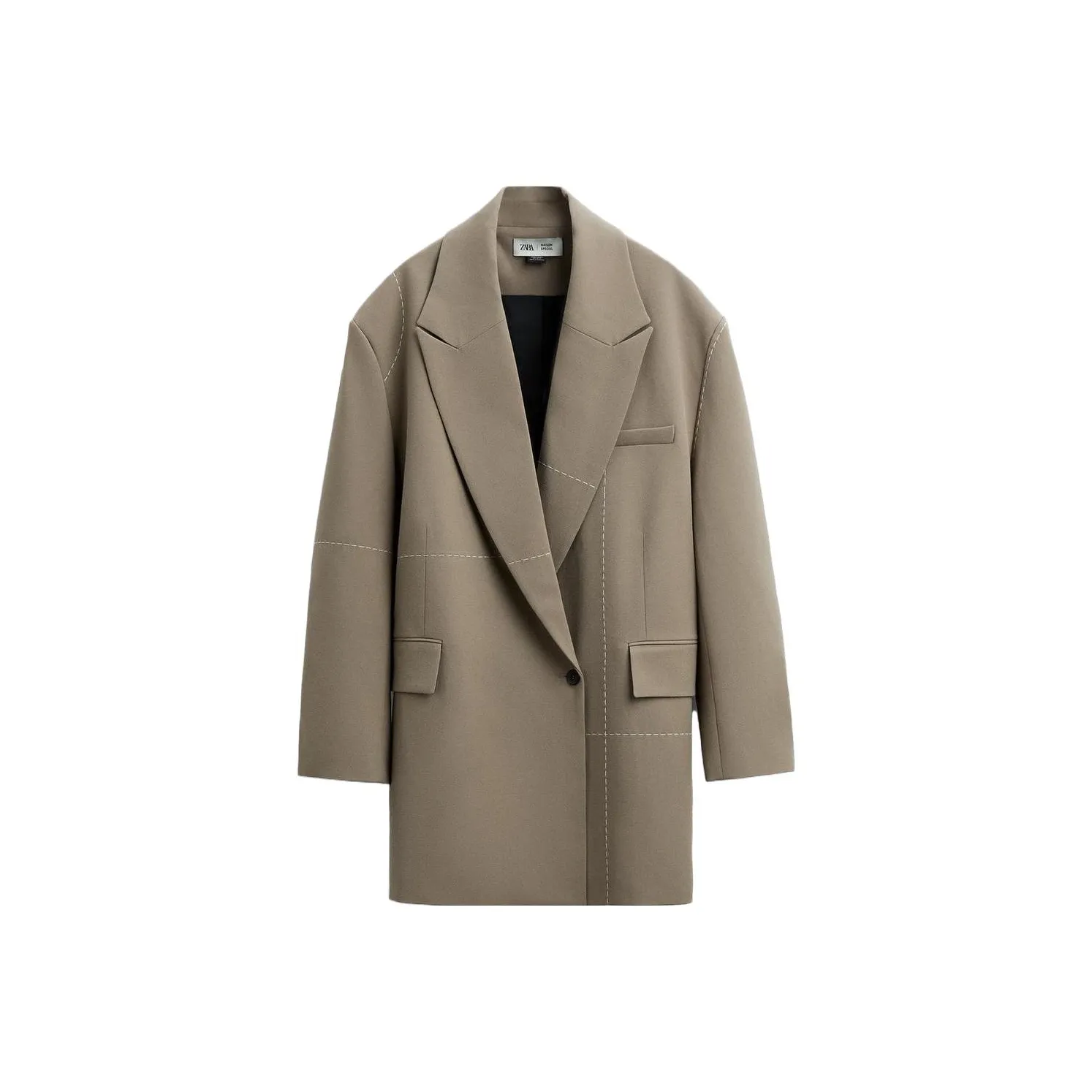 ZARA Бизнес-костюм женский коричневый