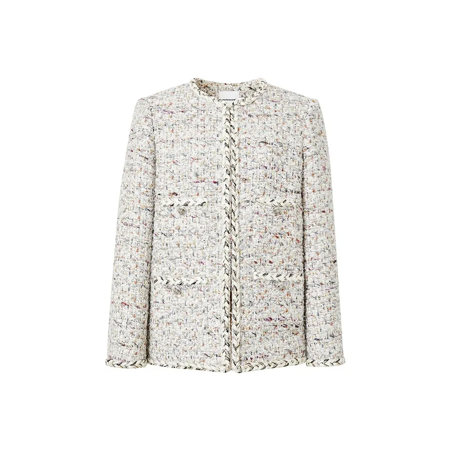 Hopeshow Многоцветная пряжа CHANEL Inspired 751 Женские Короткие пальто