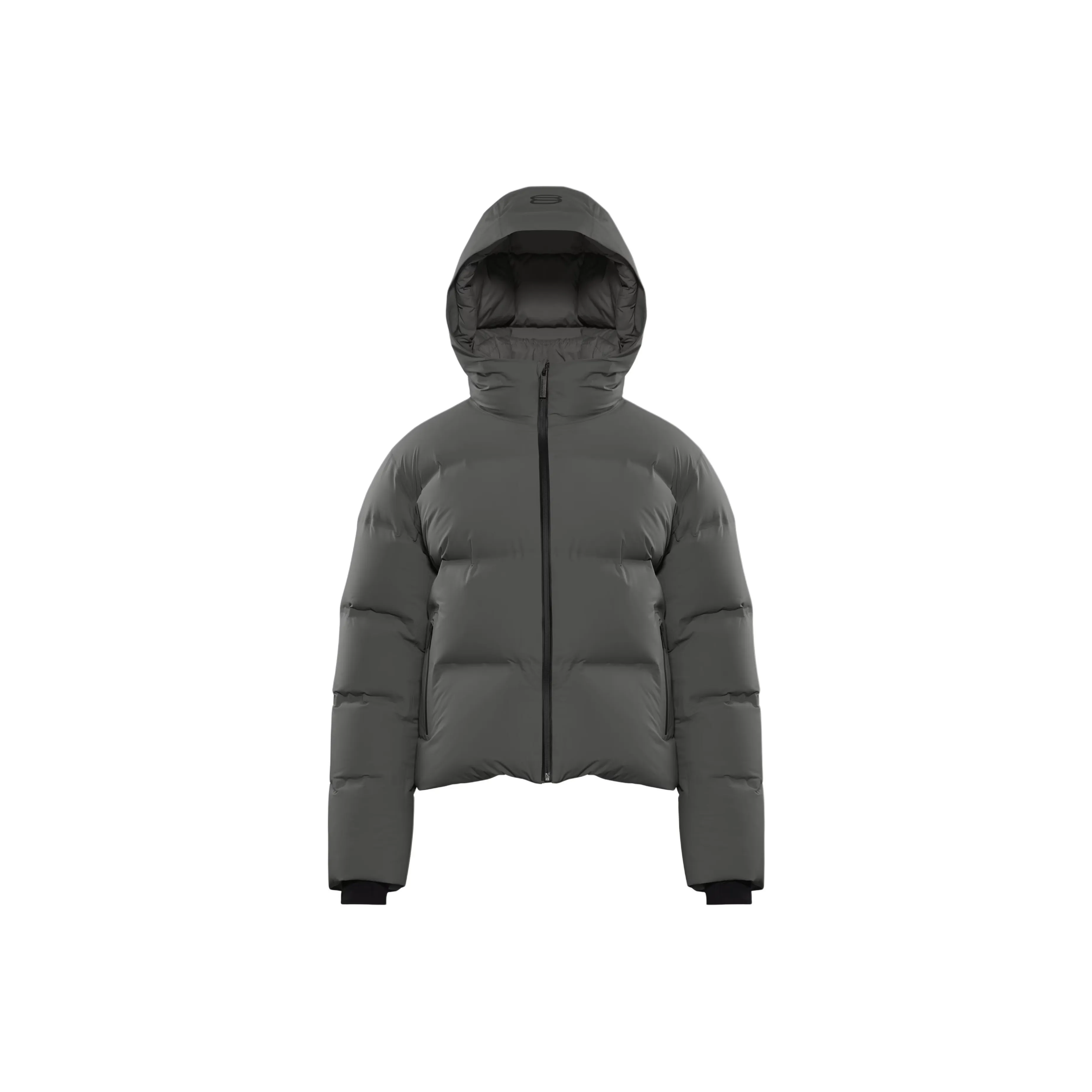 ARITZIA The Super Puff2OTM Shorty RainstopTM Down Jacket Women's Coal Grey/Coal Gray