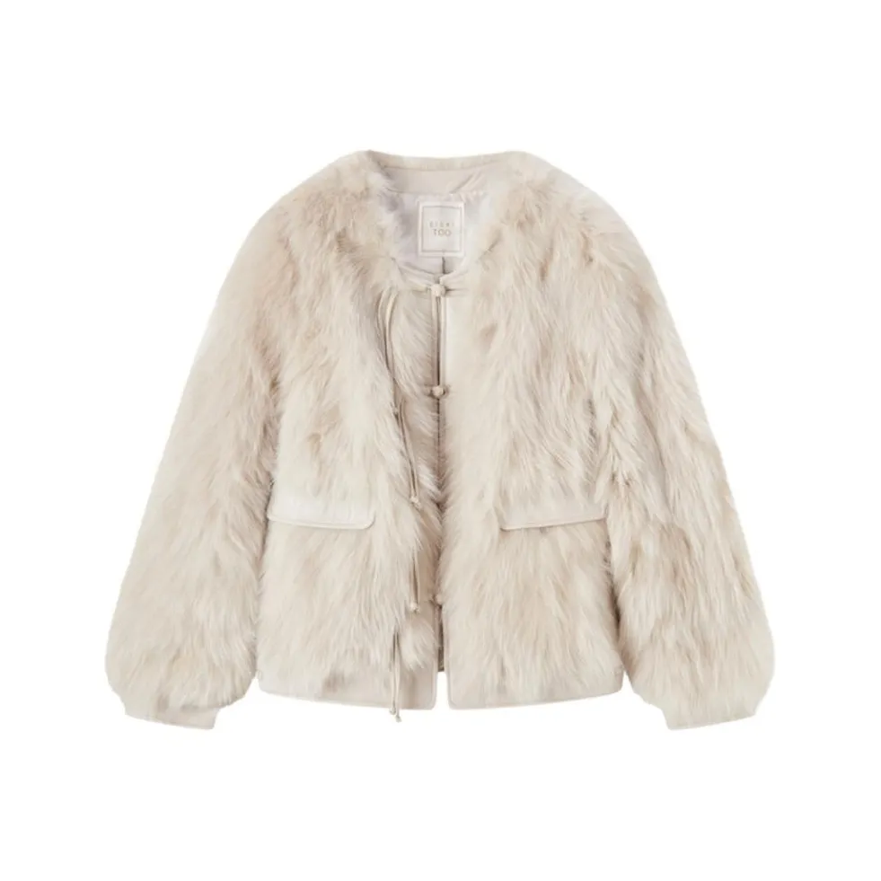 EICHITOO Мех Женский Бежевый Желтый Отделка