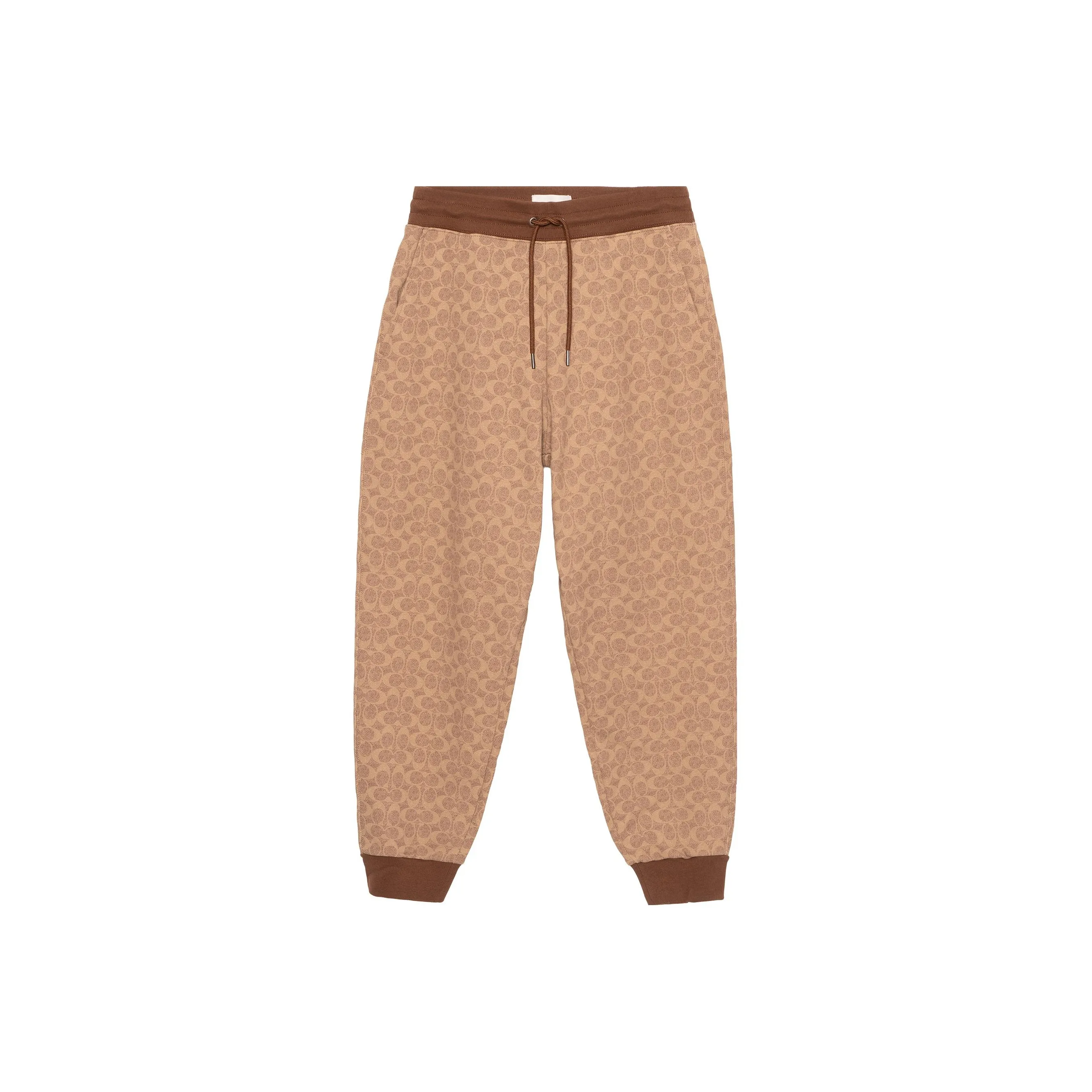 COACH SS23 Knitted Sports Pants Women's Khaki