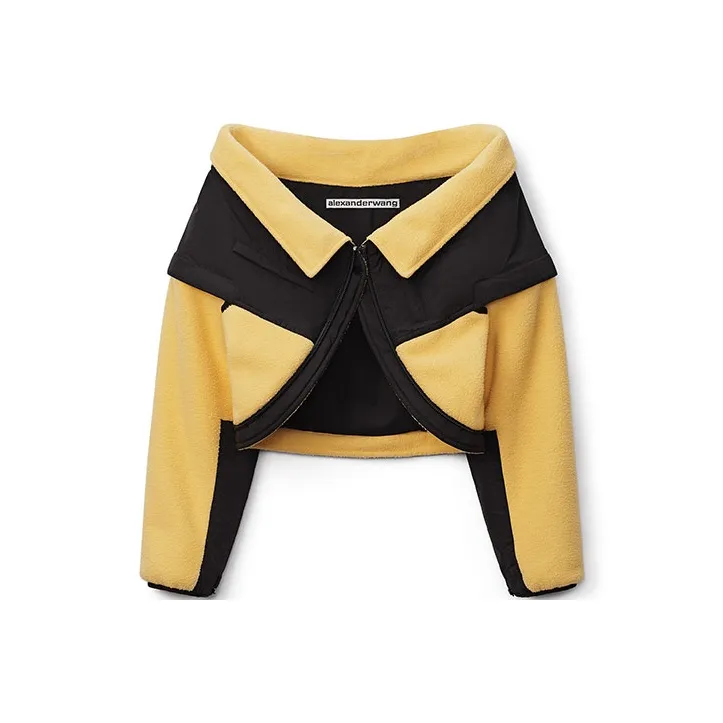 alexander wang Желтое женское короткое пальто