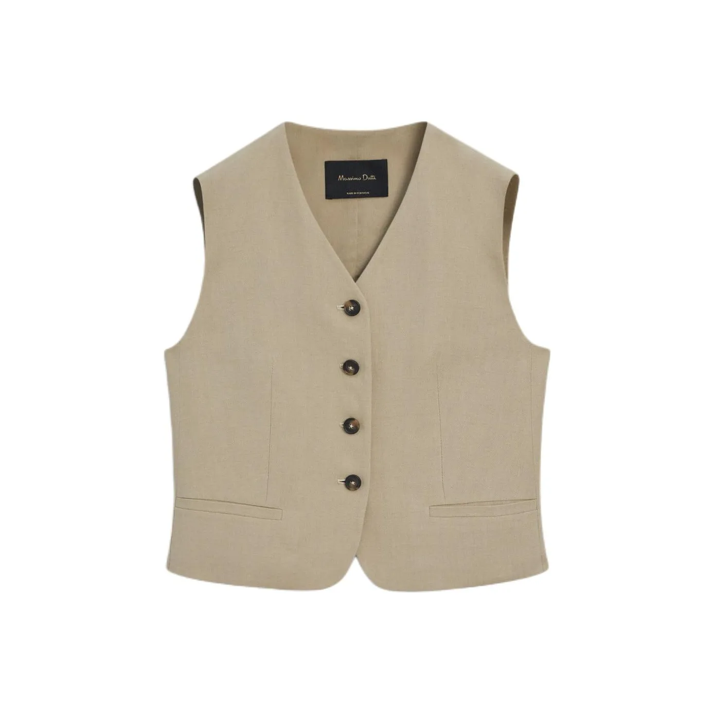 Massimo Dutti Vest Women's Light Brown