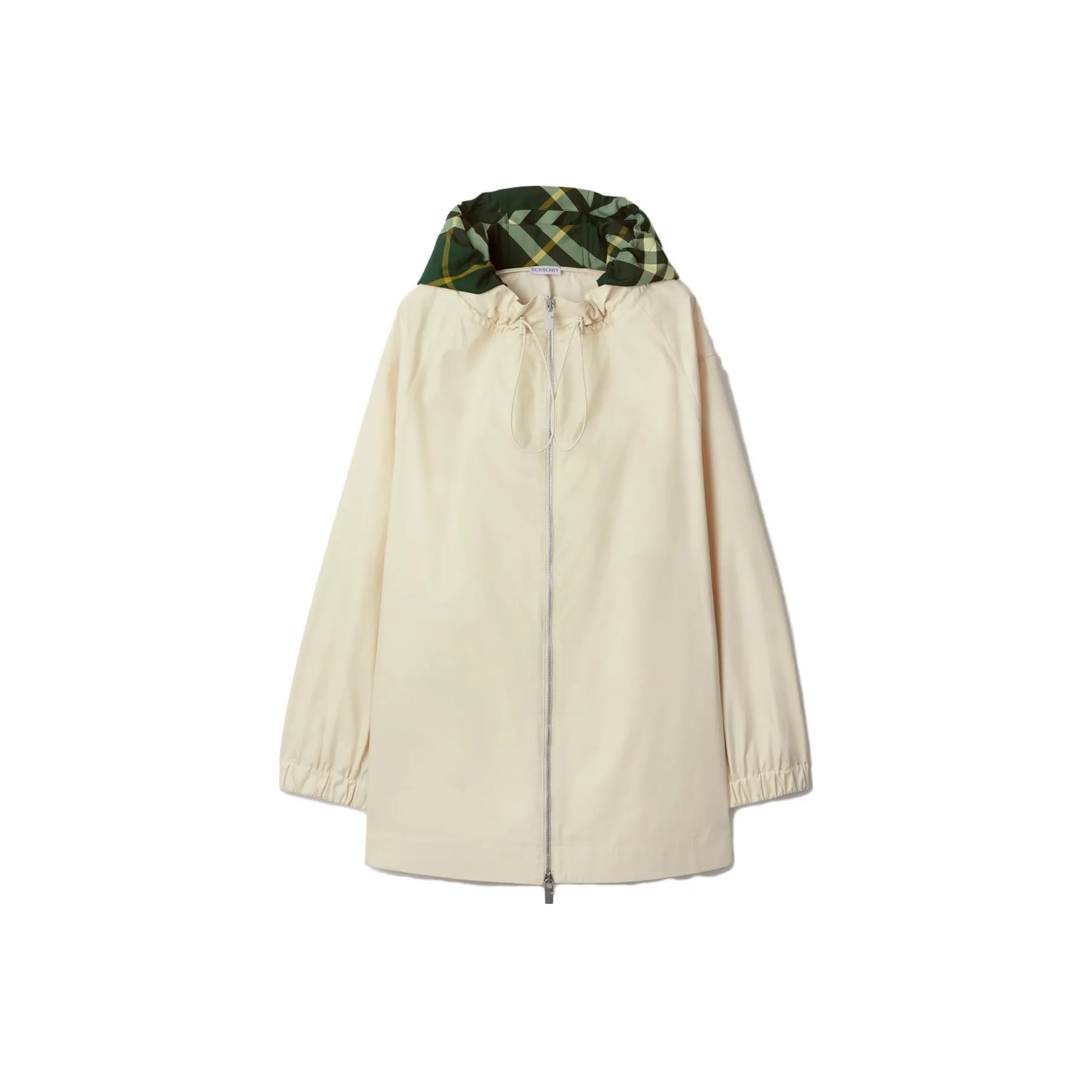 Burberry Checkered Hood Cotton Parka