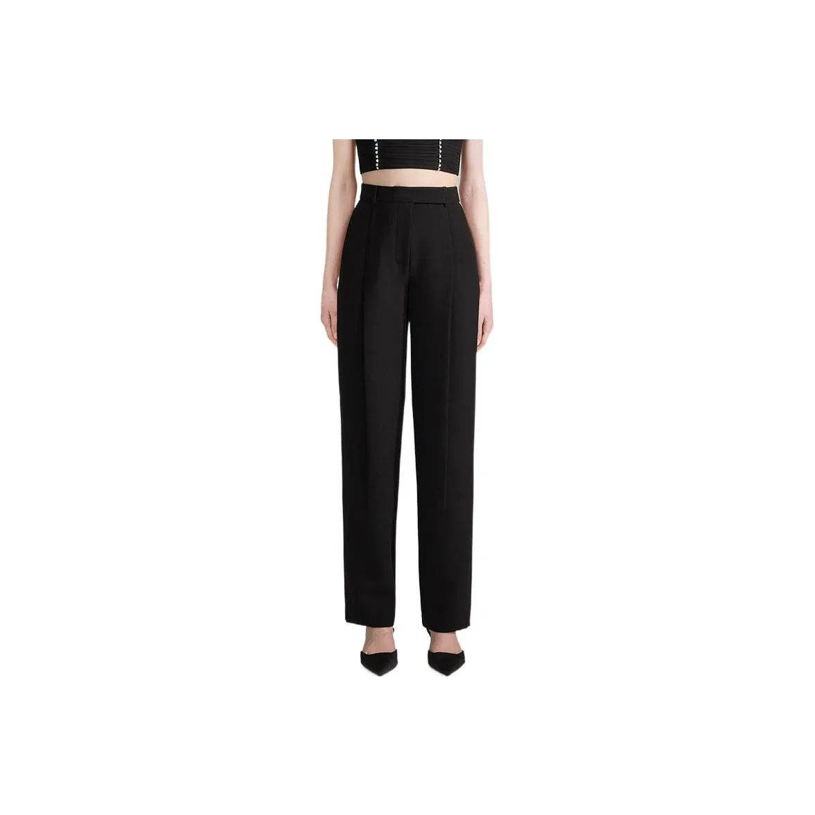 Self Portrait FW22 Повседневные брюки Женские Черный