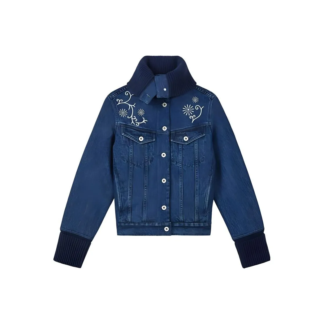 KENZO Marguerite Embroidered Trucker Jacket