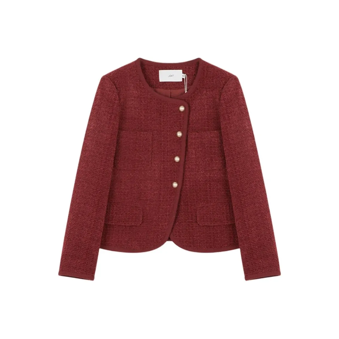 XWI Cropped Jacket Женская Бордовая