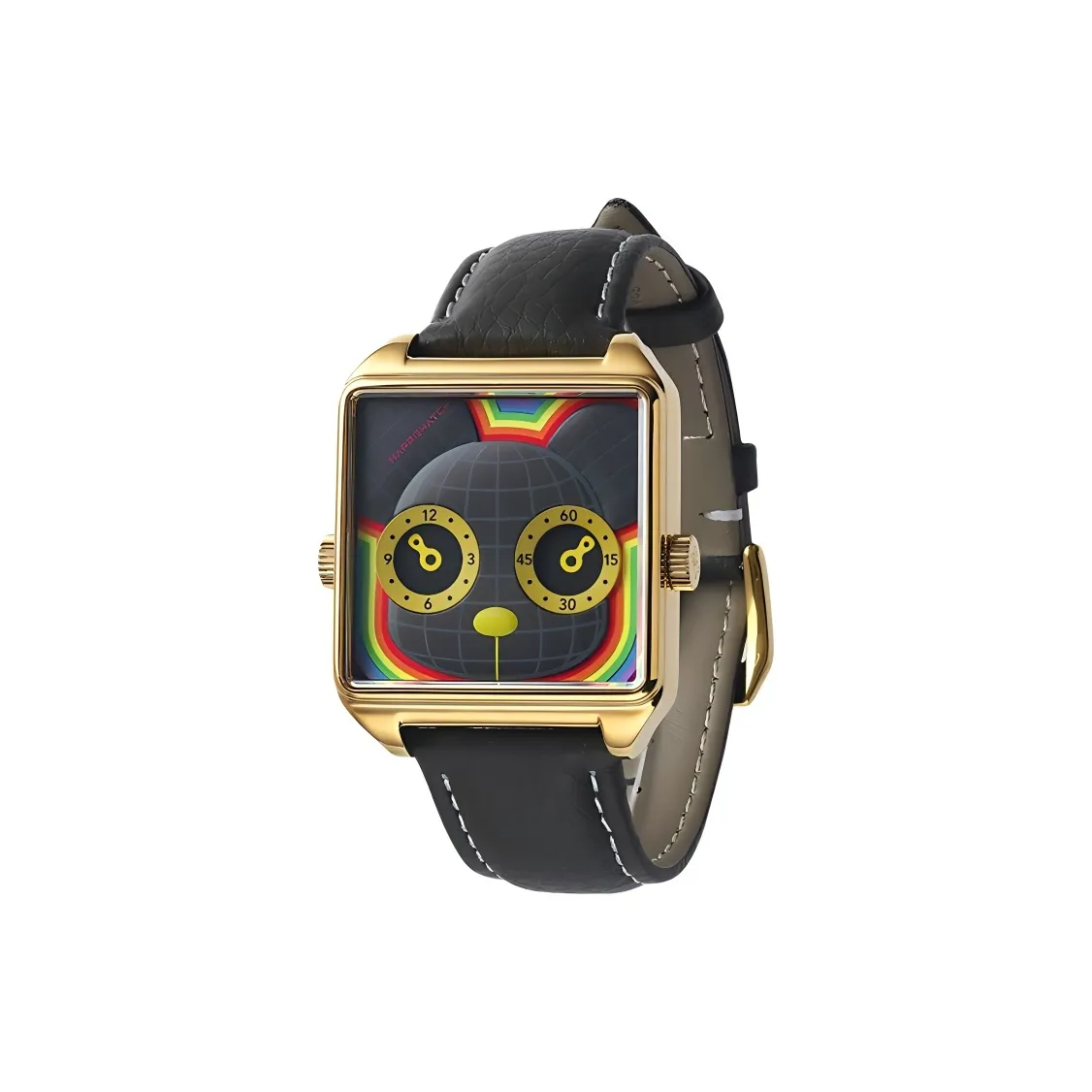 HappieWatch Кварцевый Movement Женские Planet Hunt Часы 42mm*33mm Черные