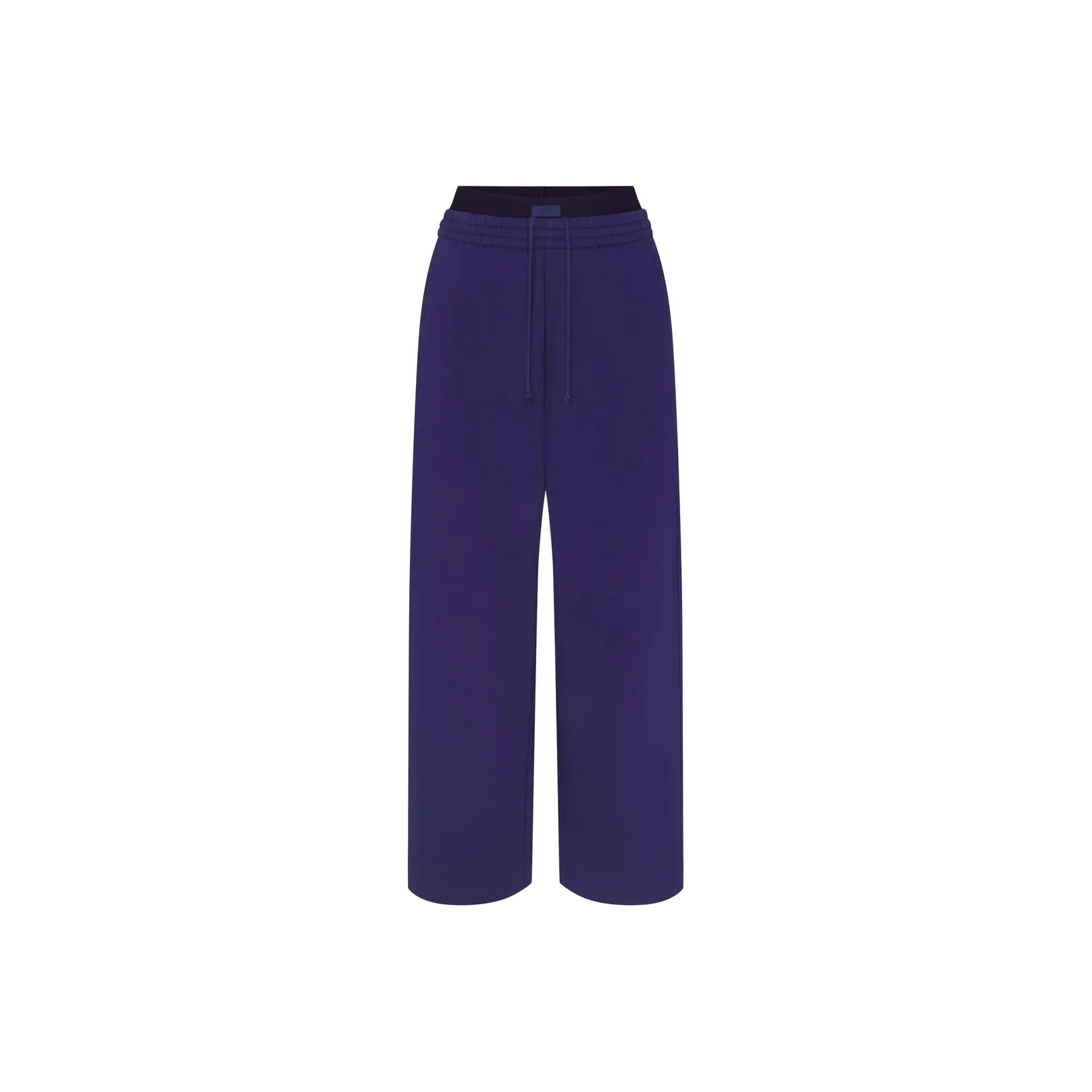 SKIMS COTTON FLEECE OVERSIZED DOUBLE WAISTBAND PANT Casual Pants Women's CONCORD/Concord Purple