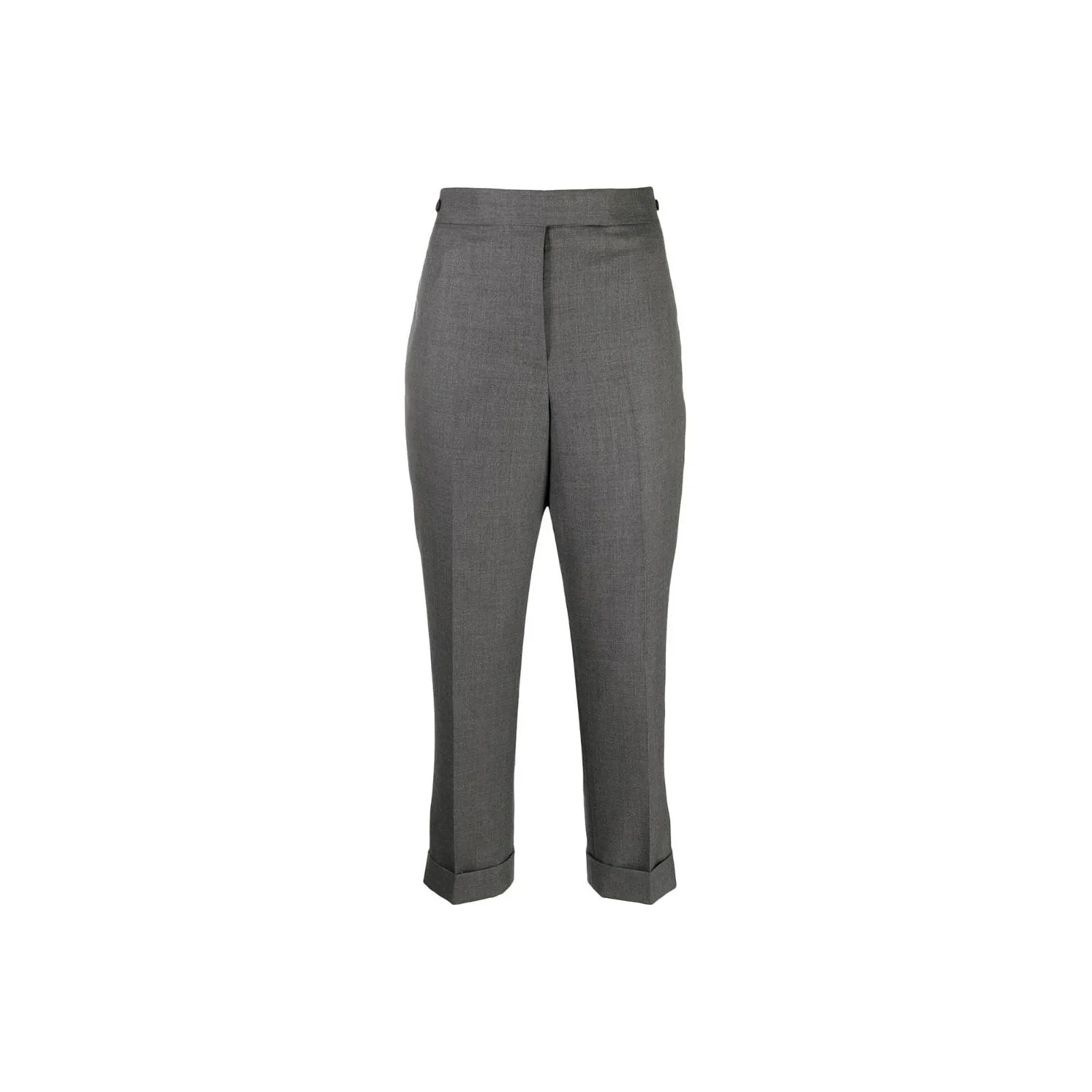 THOM BROWNE High Waisted Straight Leg Pants
