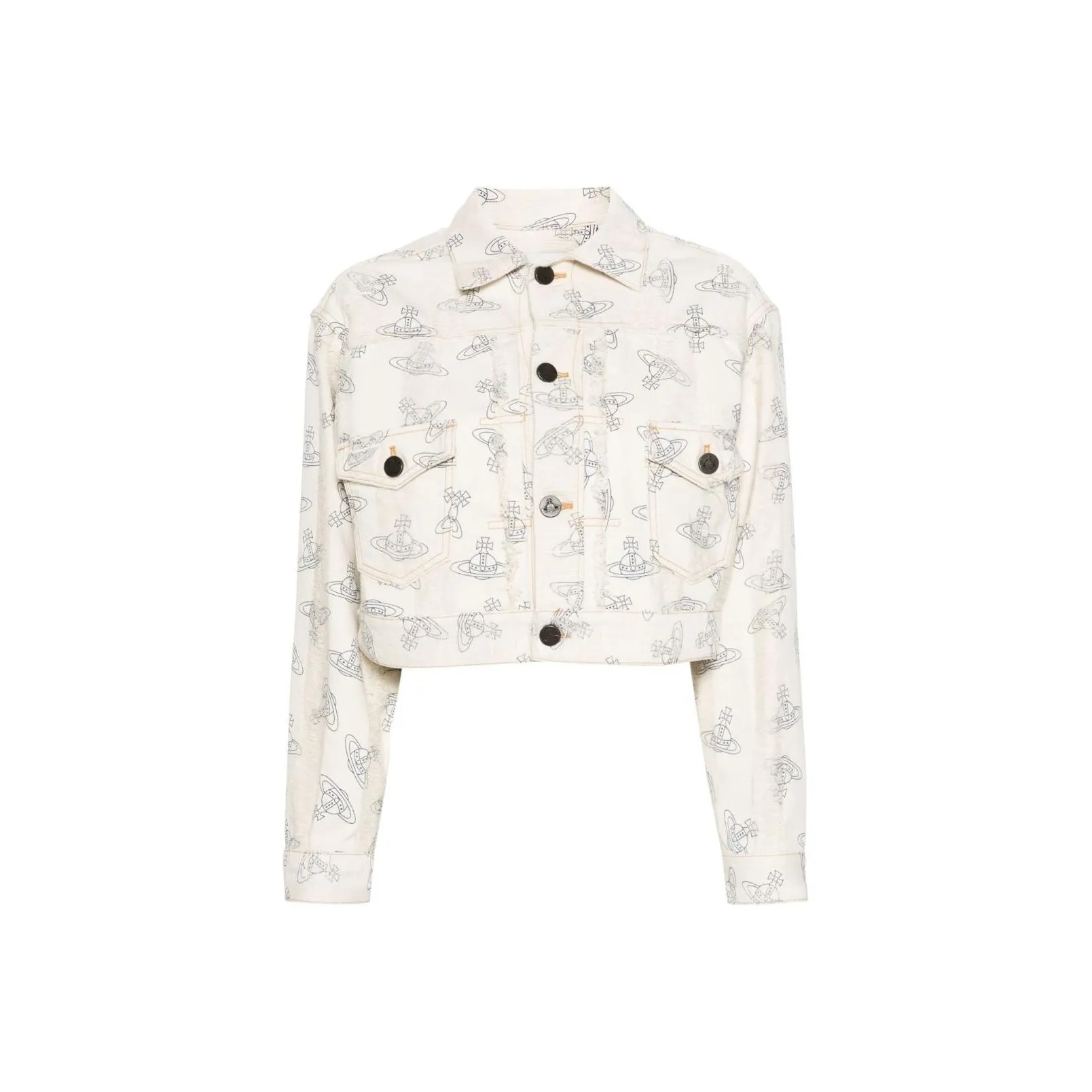 Vivienne Westwood Marlene Orb Printed Cropped Jacket