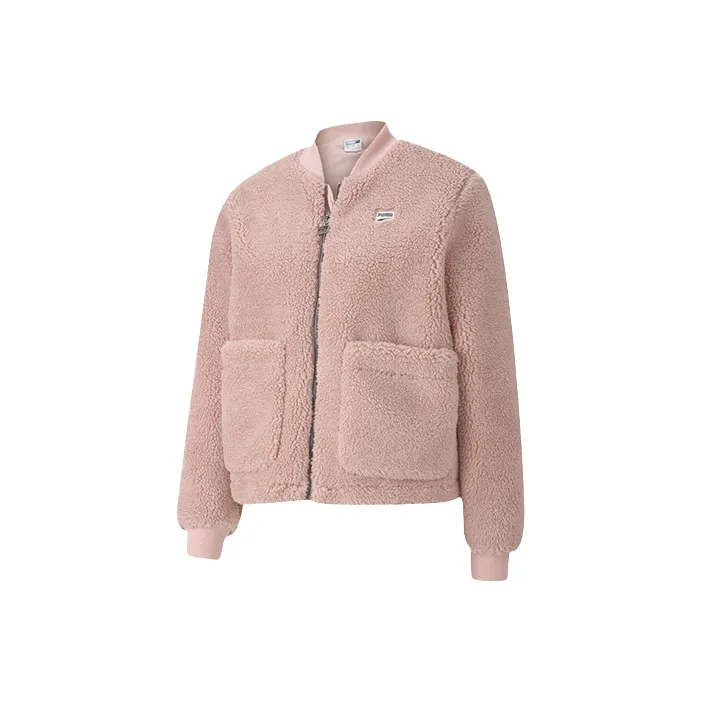 PUMA Velvet Jackets Women's Wedding Pink