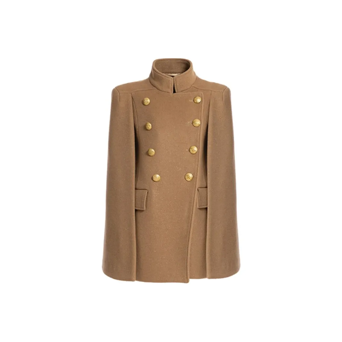 BESIONIA FW22 Coats Women's Camel