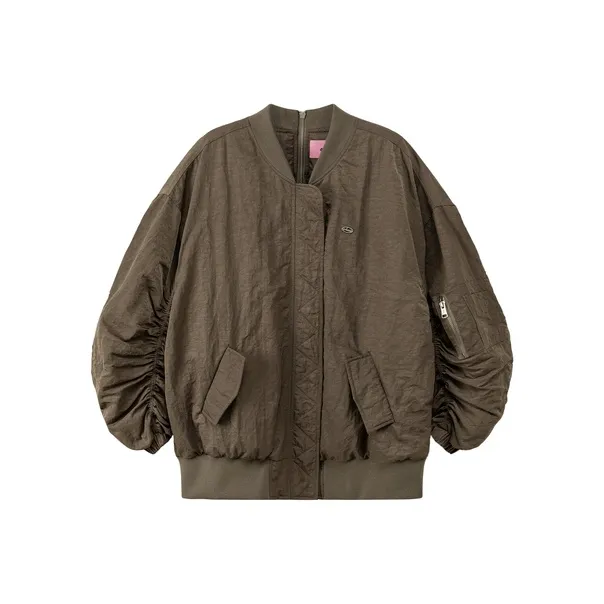 CHUU Горчичный зеленый Женские Короткие пальто