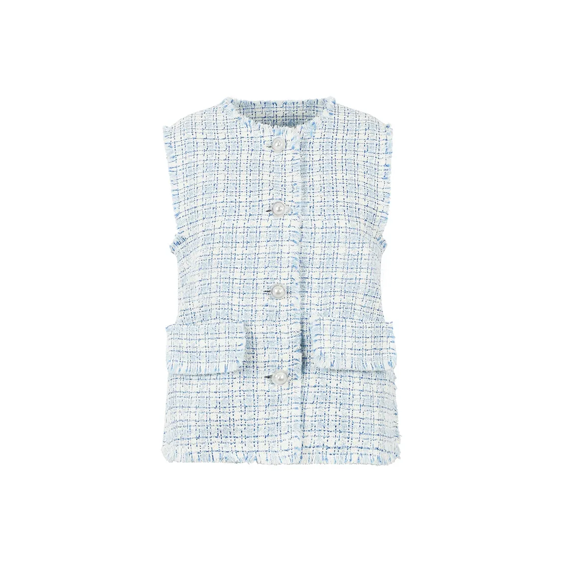Valeria Obbaco Небесно-голубой Женские Жилеты