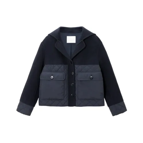 OVV Puffer Jackets Women's Navy Blue & A2