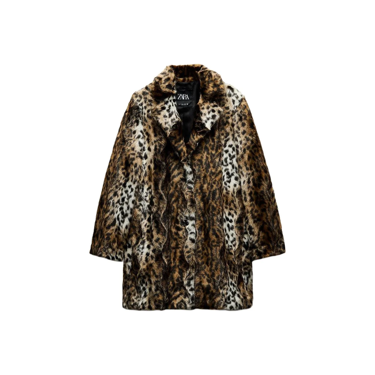 ZARA ZW Series Coats Women's Leopard Print