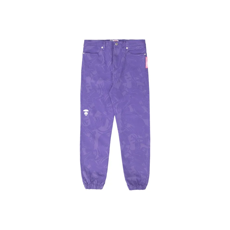 Aape FW22 Повседневные брюки Женские Фиолетовый