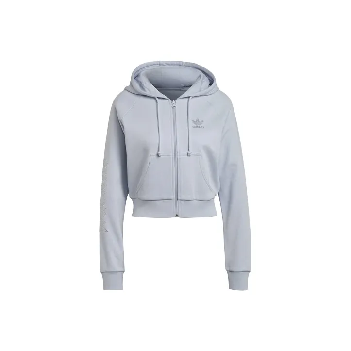 adidas originals 2000 LUXE Серебристо-серый Женские Короткие пальто