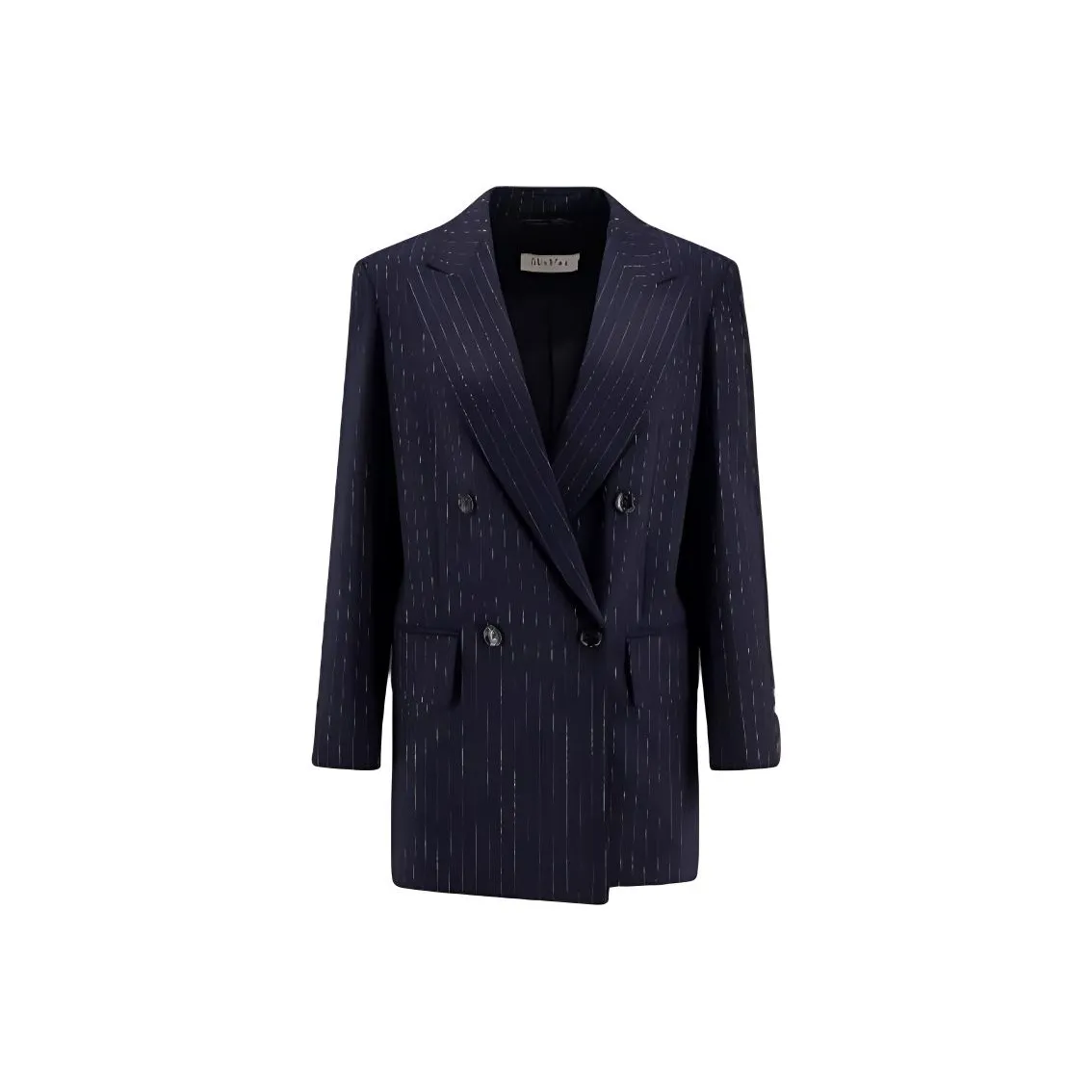 MaxMara Pinstripe Double Breasted Blazer