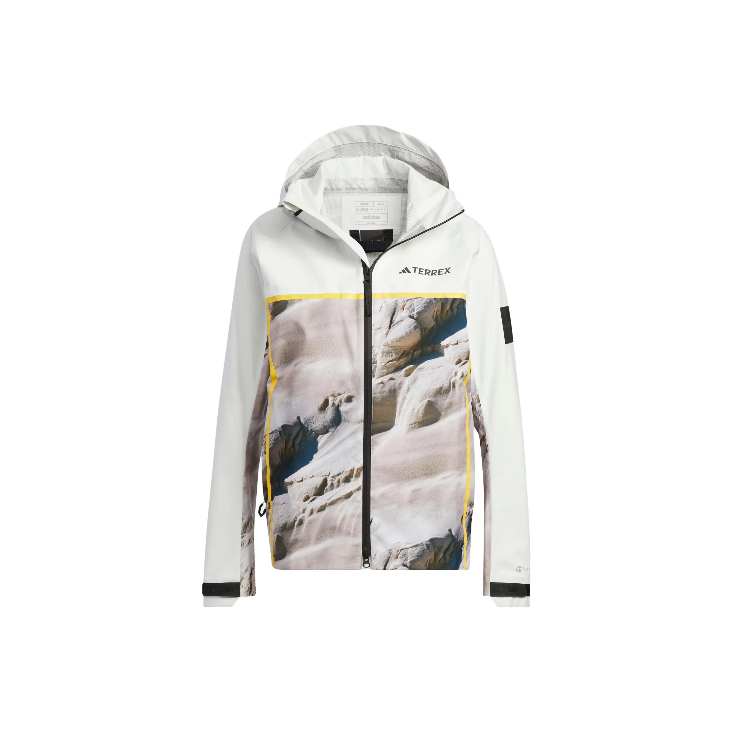 Adidas Waterproof And Windproof Windbreaker Jacket Women's Jade White